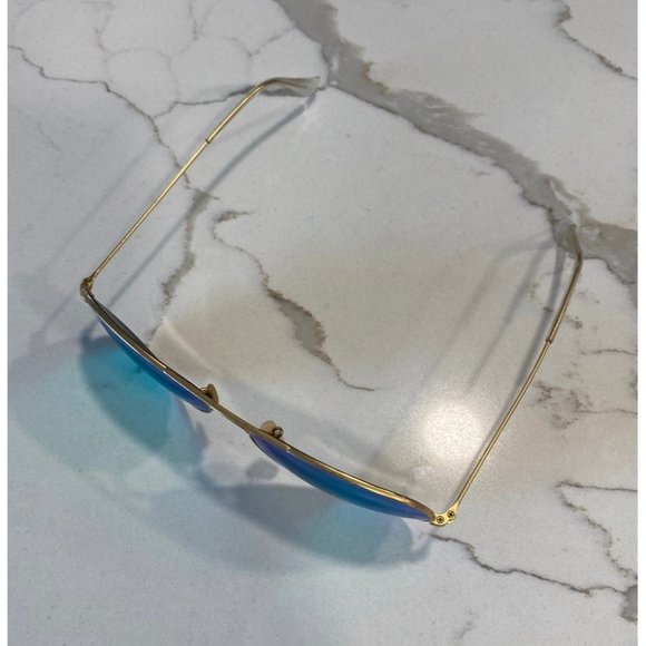 Ray-Ban Blue Green Aviator Sunglasses - Picture 4 of 9